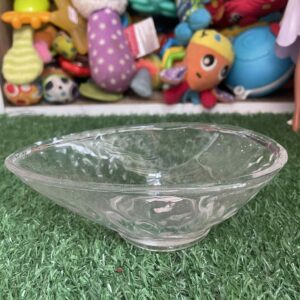 ชามแก้วใสสำหรับเสิร์ฟของหวาน Luminarc ทรงรี มีฐาน ที่ผลิตในฝรั่งเศส