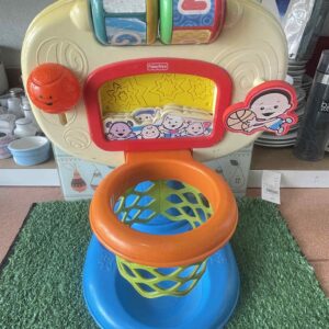 แป้นบาสเกตบอลเด็กเล่น Fisher-Price Brilliant Basics Dunk 'n Cheer Basketball