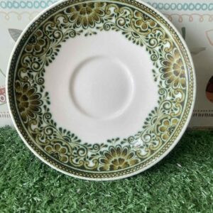 จานรองถ้วย Broadhurst & Sons Staffordshire "Jade" Ironstone