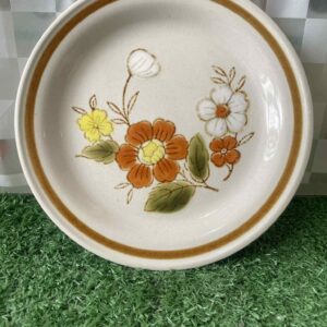 จานรองขนมปัง/ของหวานสโตนแวร์วินเทจ