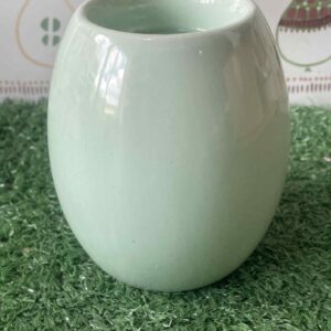 แก้วเซรามิกสีเขียวไข่ปลาทรงกลมขนาดเล็ก