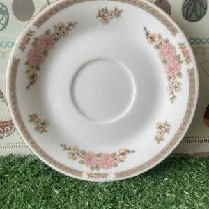 จานรองถ้วยชาเซรามิกวินเทจ